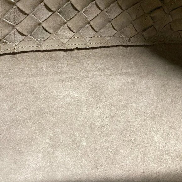 Auth BOTTEGA VENETA Intrecciato 650431 Taupe (Gray Beige) Leather - Picture 15 of 16